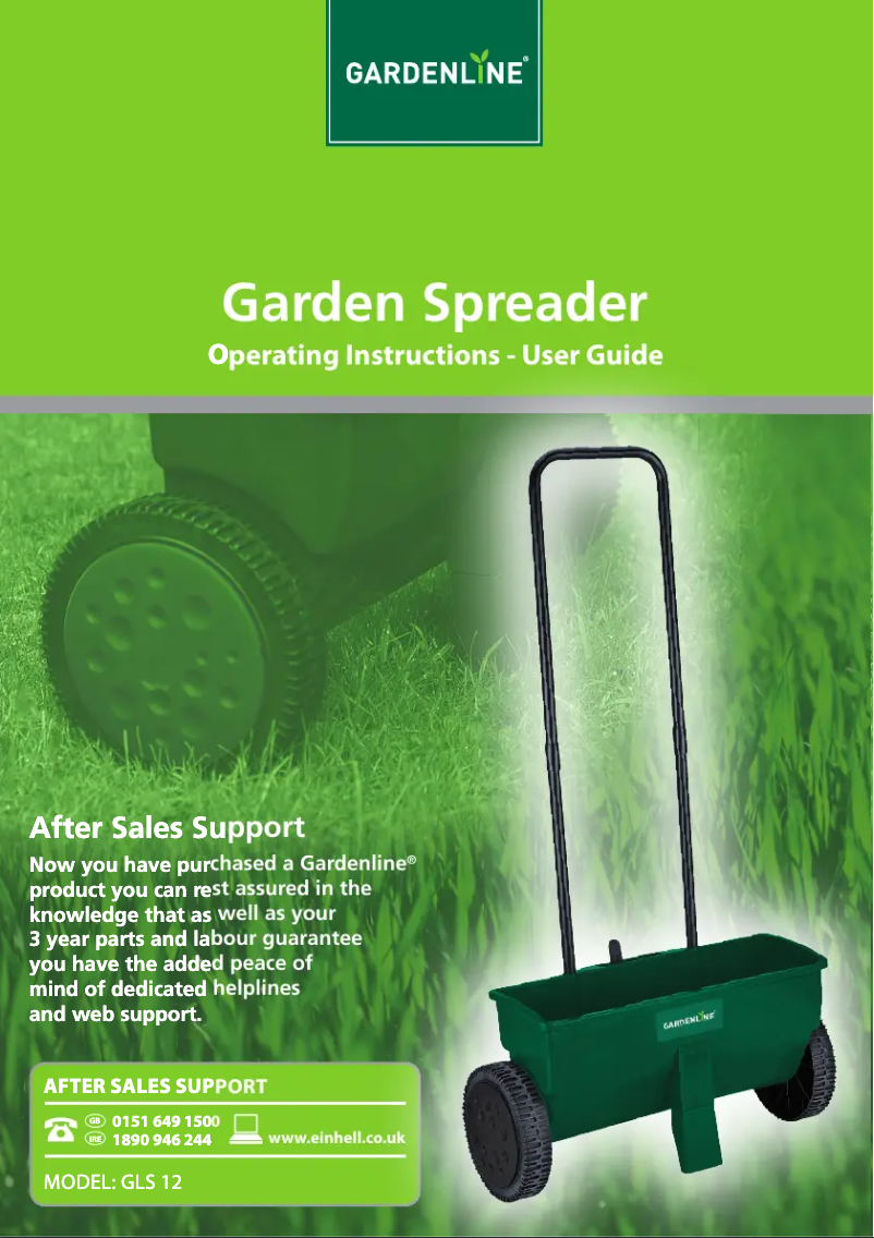 Image de la première page du manuel de l'appareil GLS 12