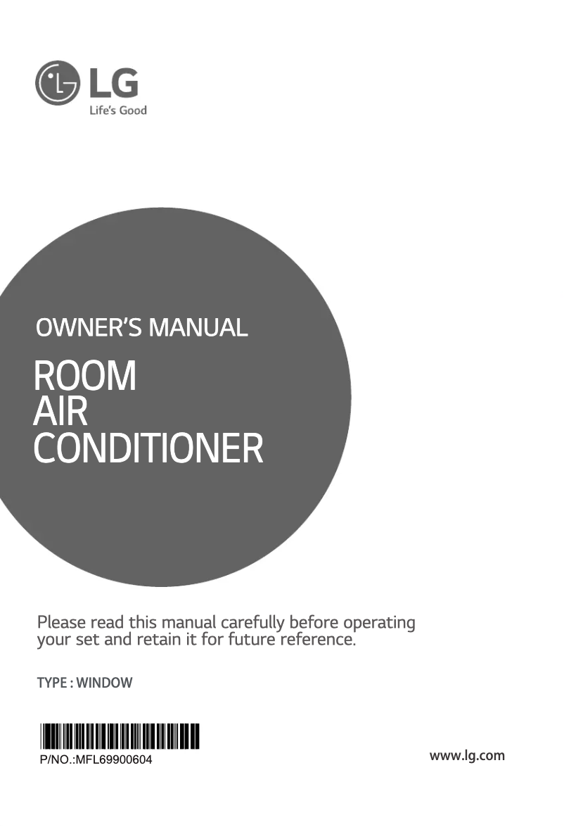 Page 1 de la notice Manuel utilisateur LG W18CKC