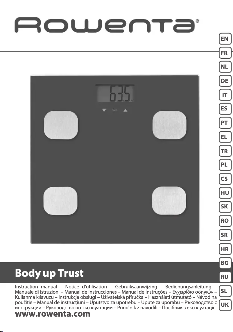 Página 1 del manual Manual de usuario Calor Body Up BR2520