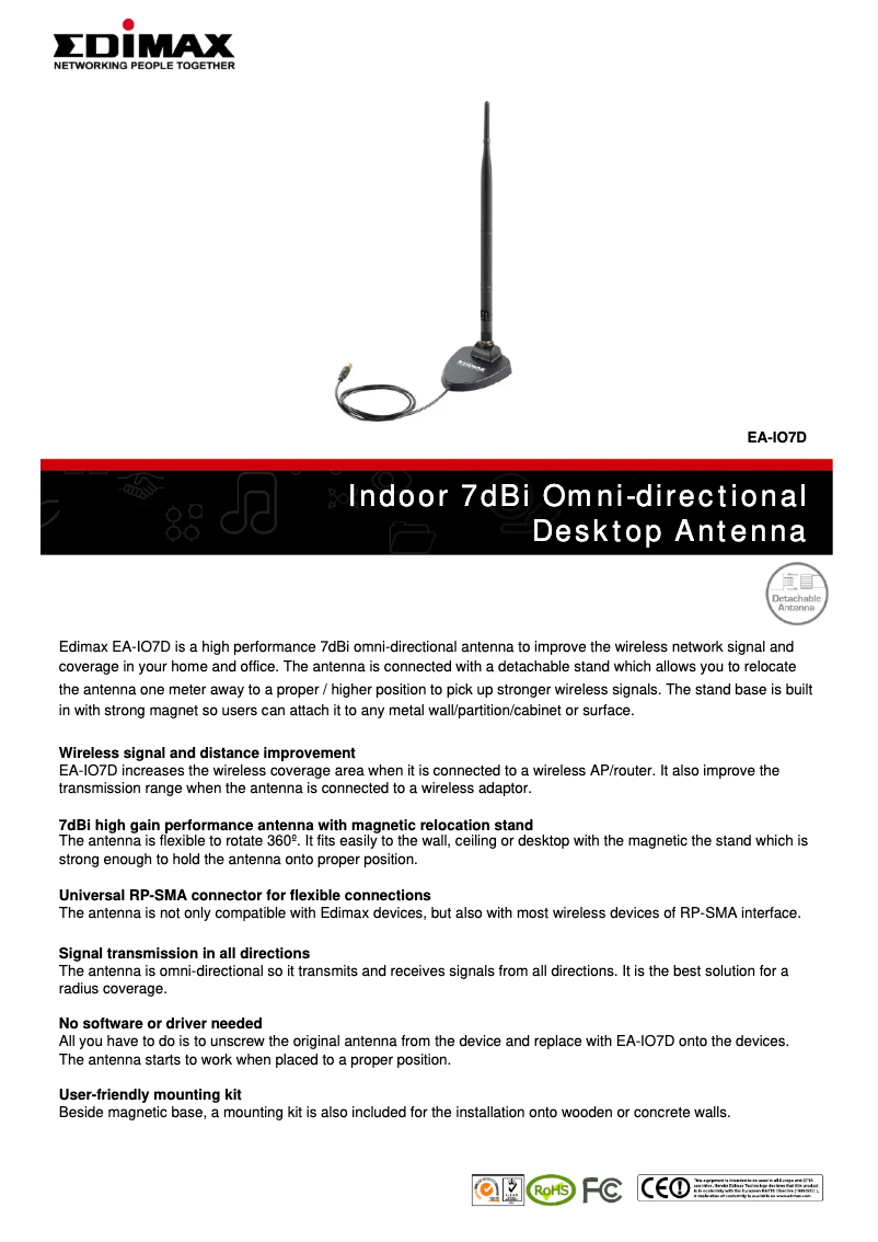 Image de la première page du manuel de l'appareil EA-IO7D