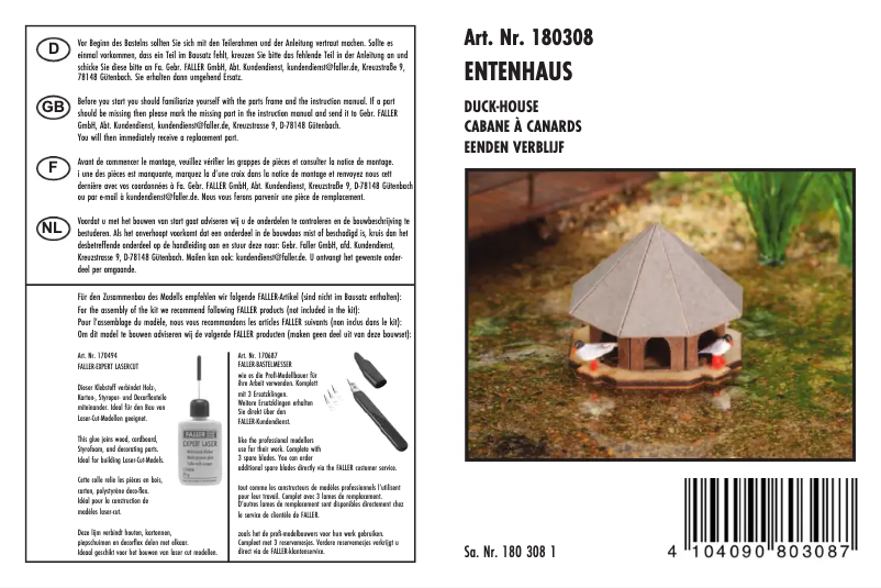 Image de la première page du manuel de l'appareil 180308