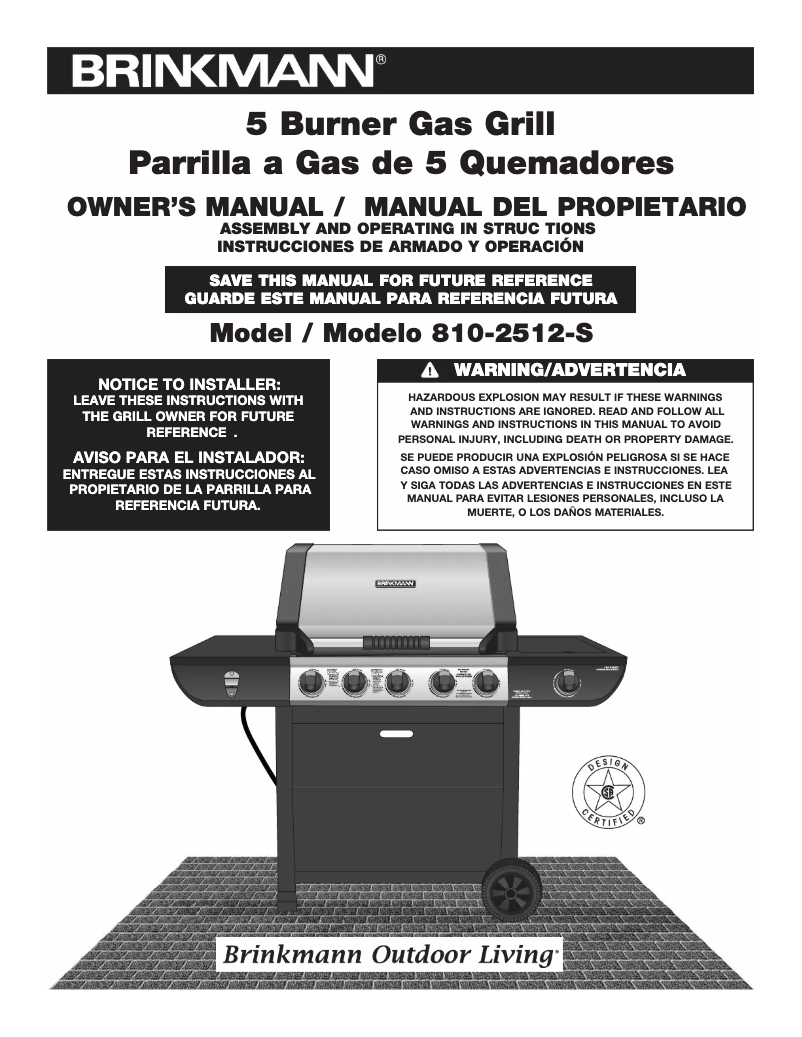 Image de la première page du manuel de l'appareil 810-2512-S