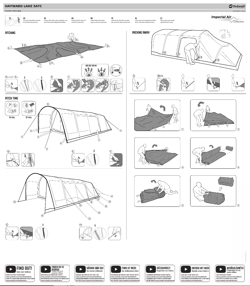 Image de la première page du manuel de l'appareil Hayward Lake 5 Air TC