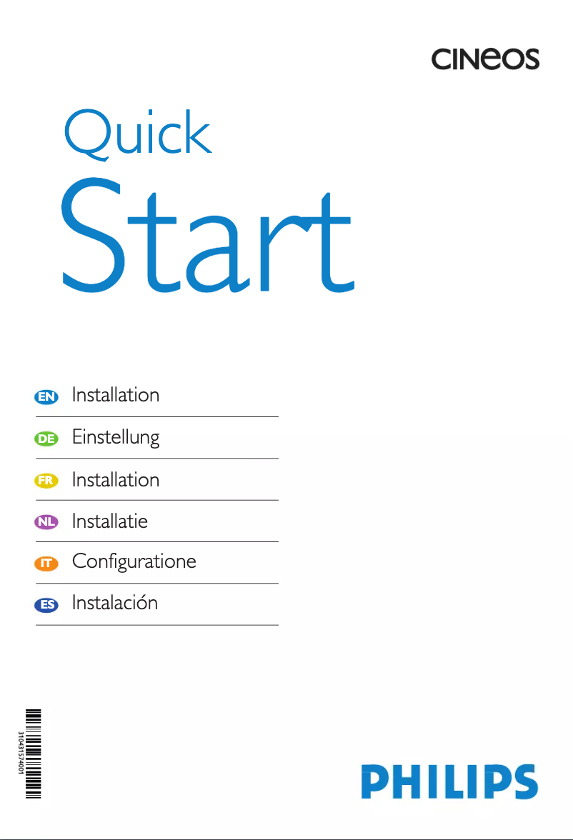 Página 1 del manual Guía de inicio rápido Philips 29PT9521