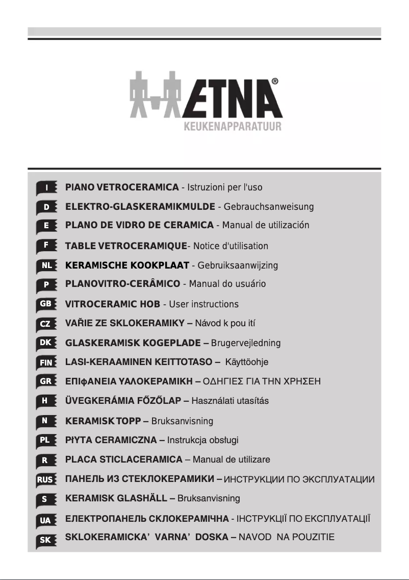 Page 1 de la notice Manuel utilisateur Etna T266