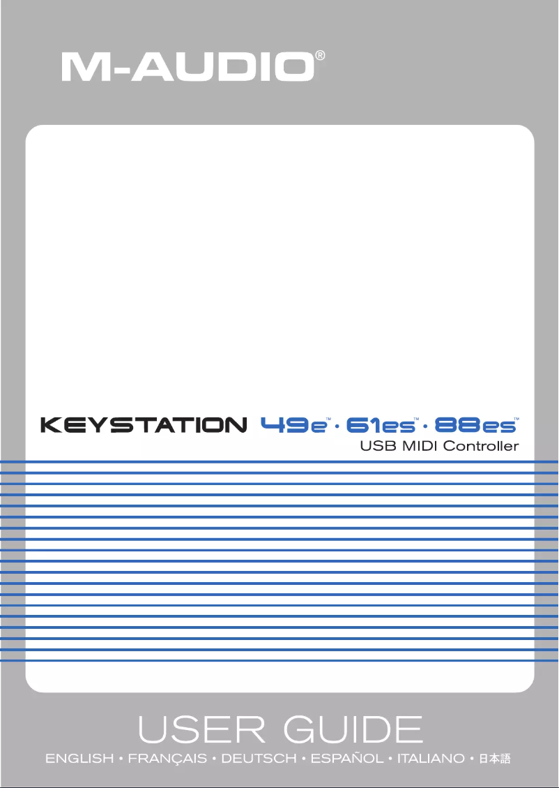 Image de la première page du manuel de l'appareil Keystation 88es