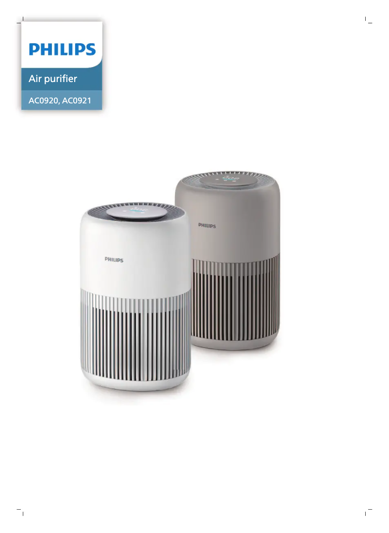 Page n°1 - Manuel utilisateur Philips AC0920