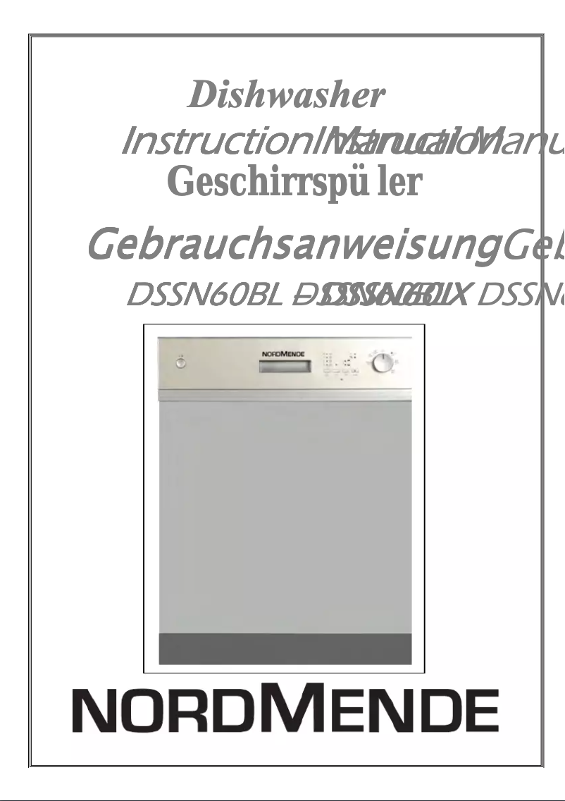 Page n°1 - Manuel utilisateur Nordmende DSSN60IX