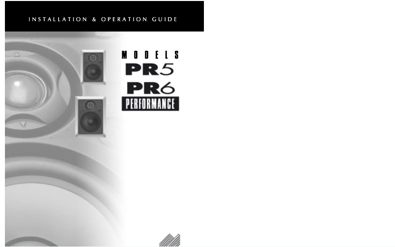 Image de la première page du manuel de l'appareil PR5