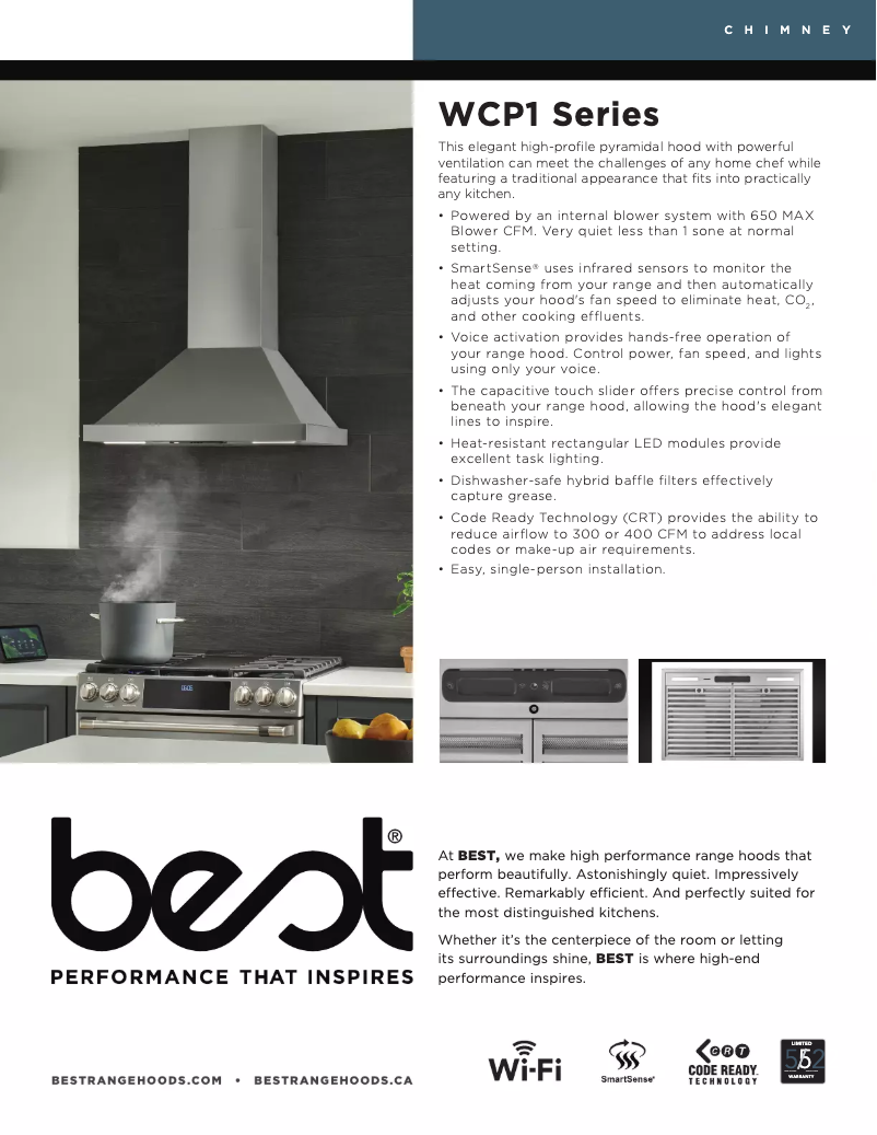 Page n°1 - Fiche technique Best WCP1366SS