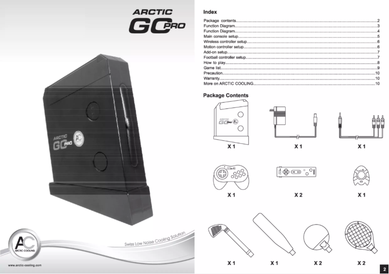 Image de la première page du manuel de l'appareil GC Pro