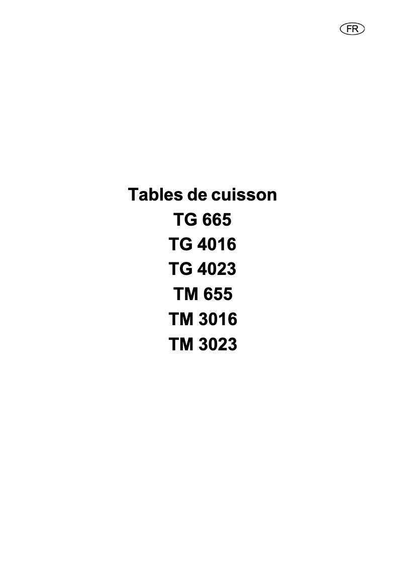 Page n°1 - Manuel utilisateur Arthur Martin-Electrolux TG4023W