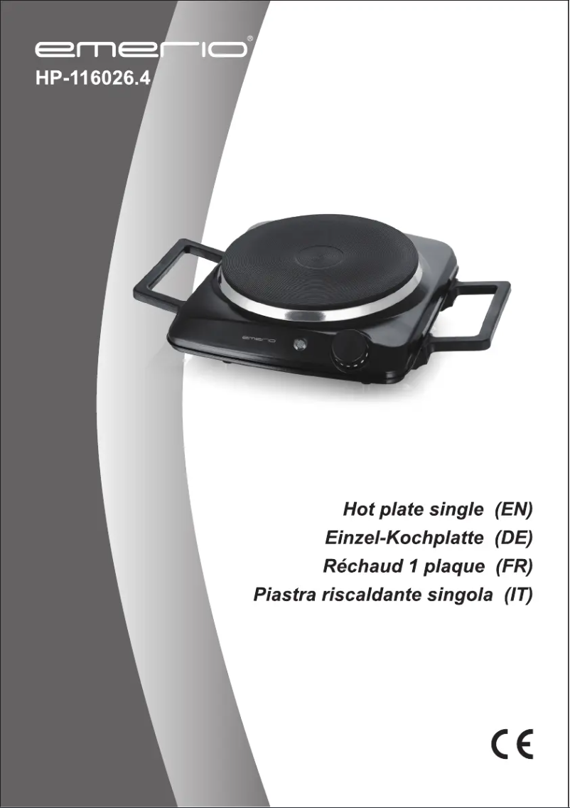 Image de la première page du manuel de l'appareil HP-116026.4