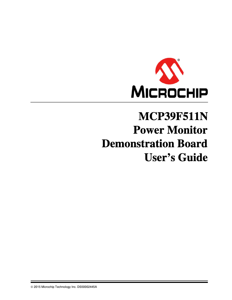 Página 1 del manual Manual de usuario Microchip MCP39F511N
