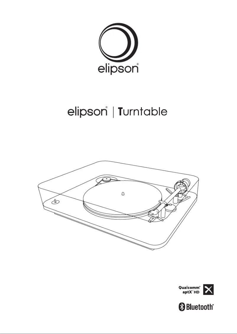 Page 1 de la notice Manuel utilisateur Elipson Omega 100 RIAA BT