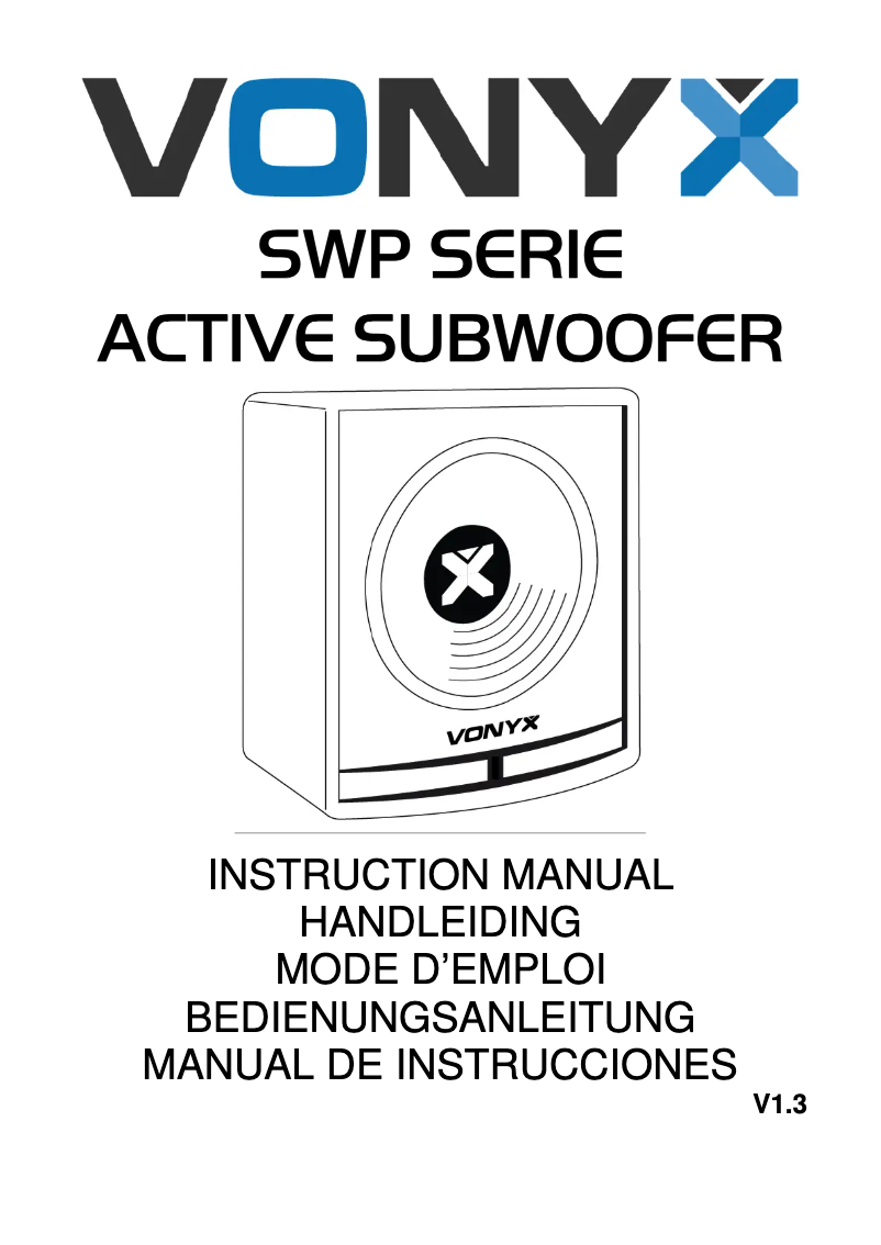 Página 1 del manual Manual de usuario Vonyx SWP18