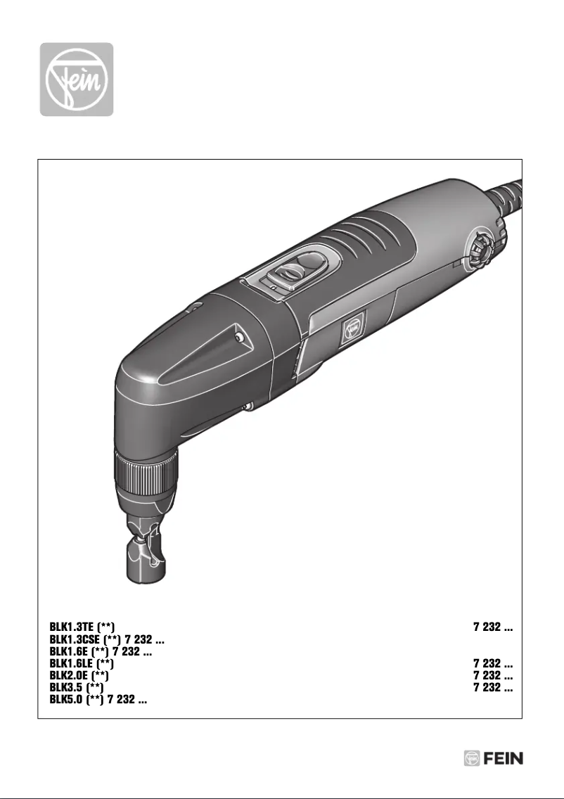 Page n°1 - Manuel utilisateur Fein BLK 1.3 CSE