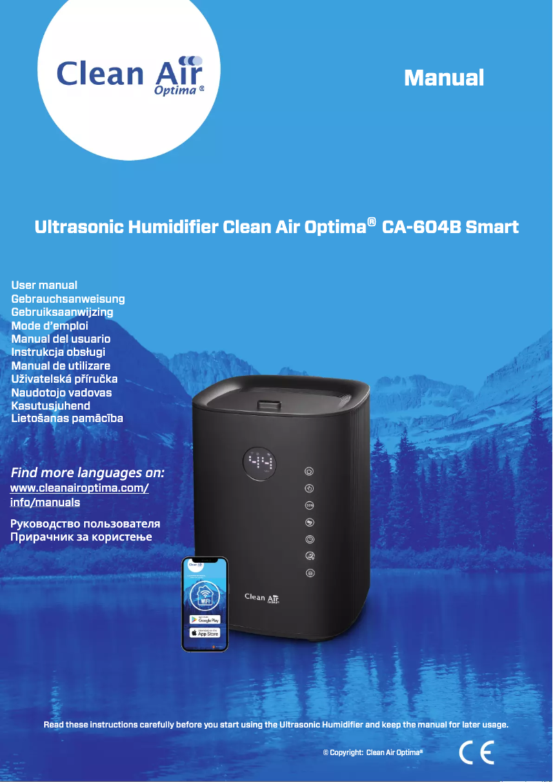 Page n°1 - Manuel utilisateur Clean Air Optima CA-604B