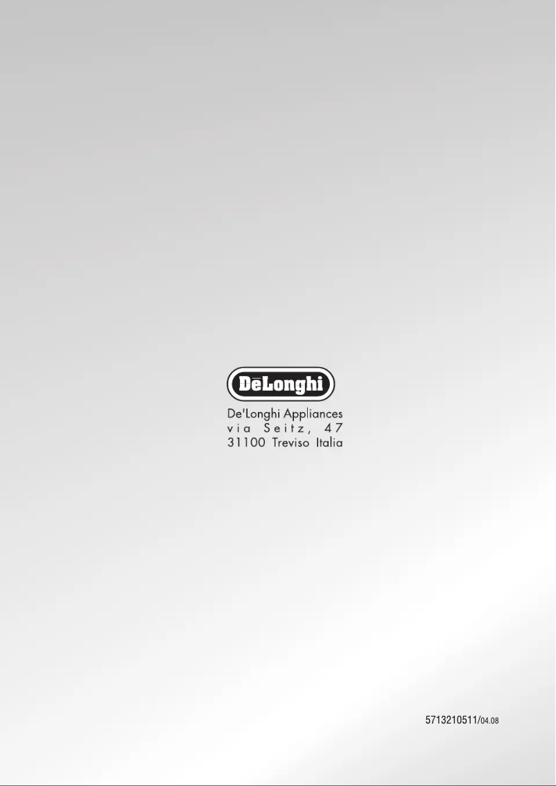 Image de la première page du manuel de l'appareil Perfecta ESAM 5450