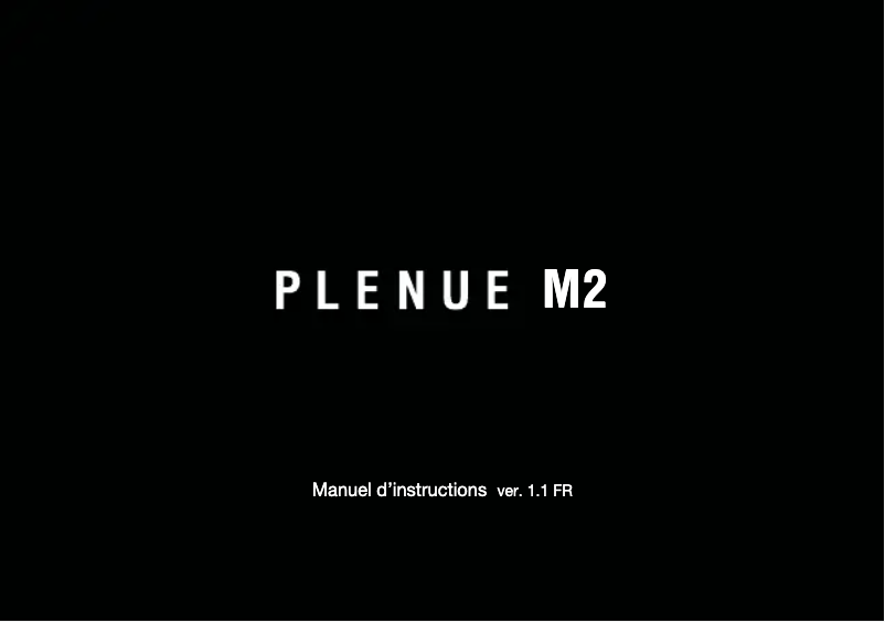 Page 1 de la notice Manuel utilisateur Cowon Plenue M2