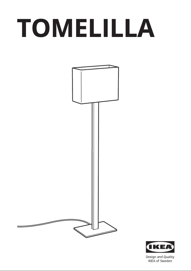 Image de la première page du manuel de l'appareil TOMELILLA 504.693.73