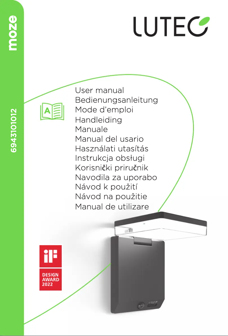 Image de la première page du manuel de l'appareil Moze