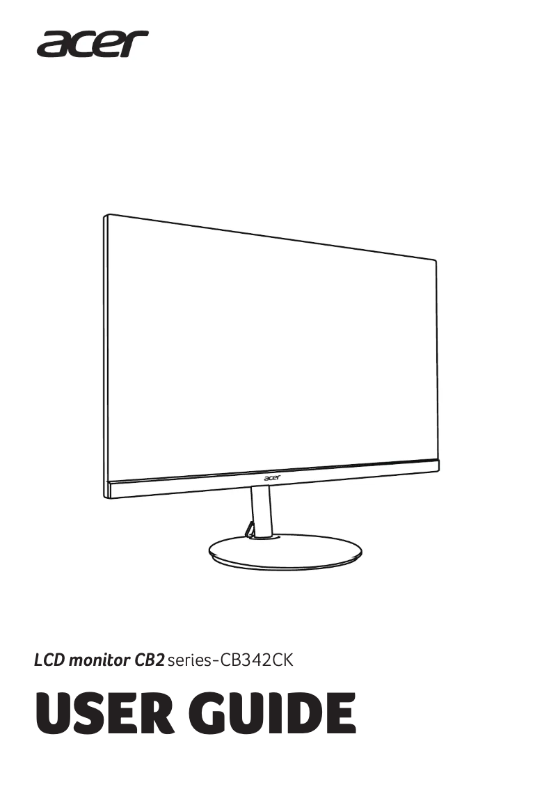 Página 1 del manual Guía de inicio rápido Acer CB342CKC