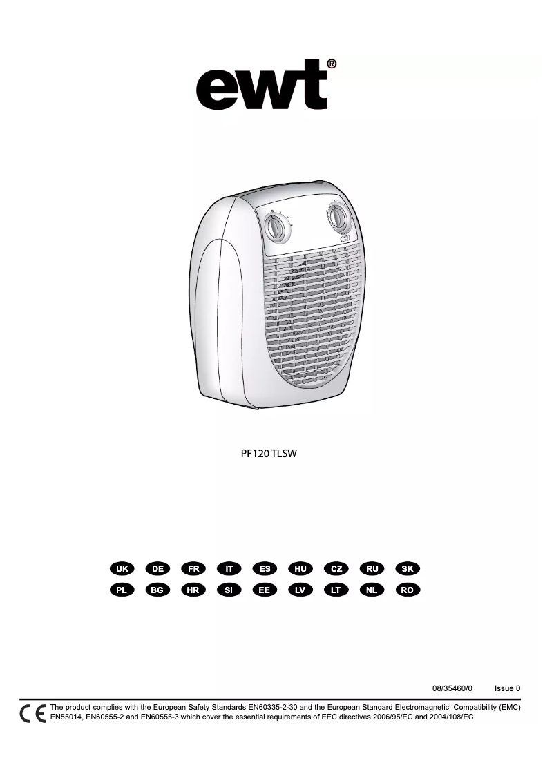 Page 1 de la notice Manuel utilisateur EWT PF120TLW
