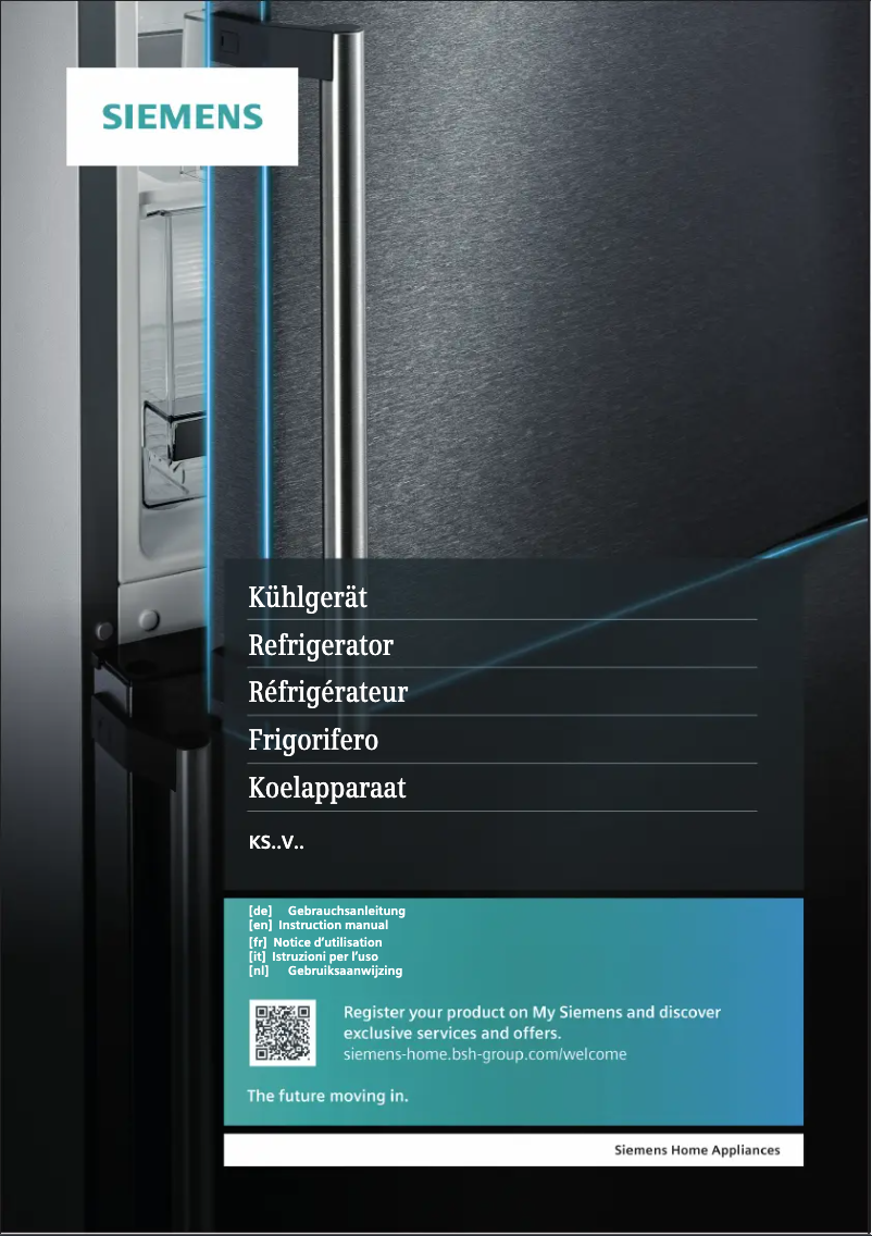 Page n°1 - Manuel utilisateur Siemens KS36VGIDP
