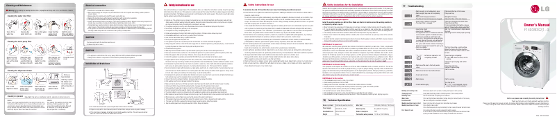 Image de la première page du manuel de l'appareil F1403RDS29