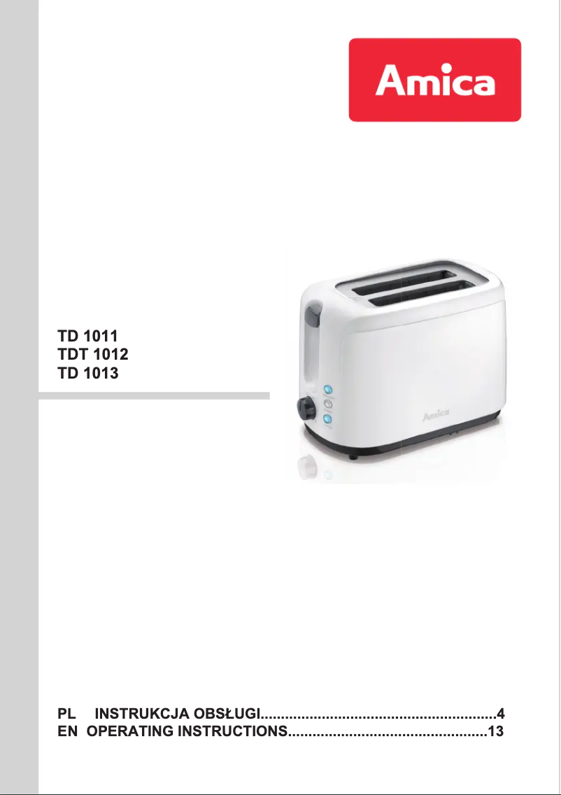 Image de la première page du manuel de l'appareil TD 1011