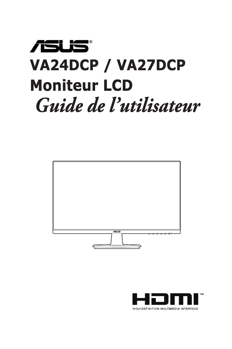 Image de la première page du manuel de l'appareil VA24DCP