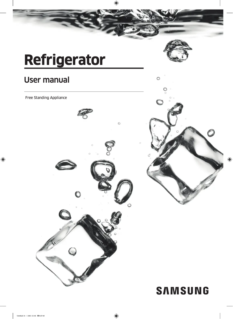 Page n°1 - Manuel utilisateur Samsung SR627BCTC