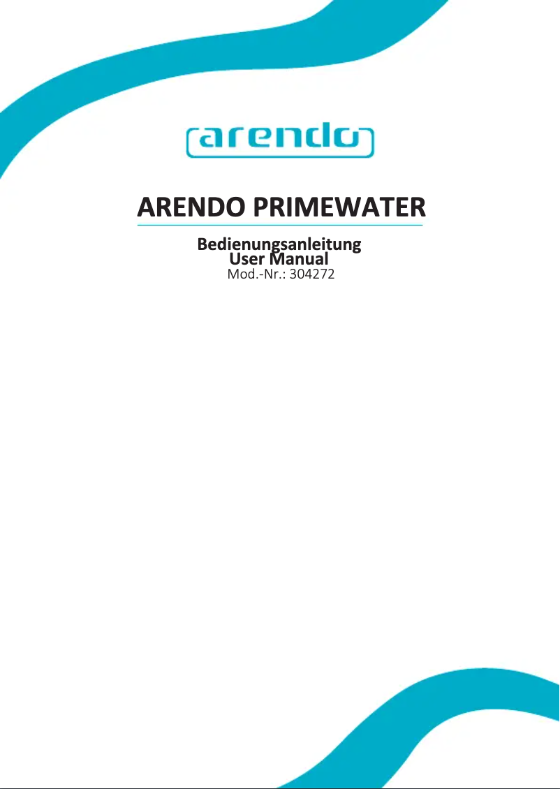 Page 1 de la notice Manuel utilisateur Arendo Fine 304272