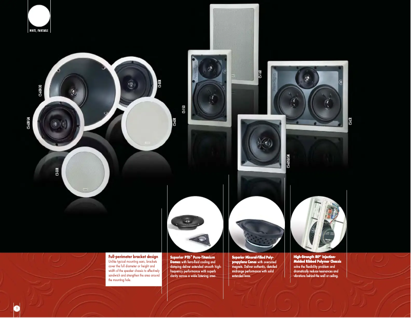 Page 1 de la notice Fiche technique Paradigm CS-60R v2