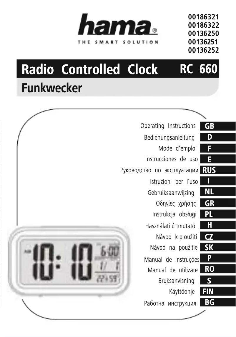 Página 1 del manual Manual de usuario Hama RC660
