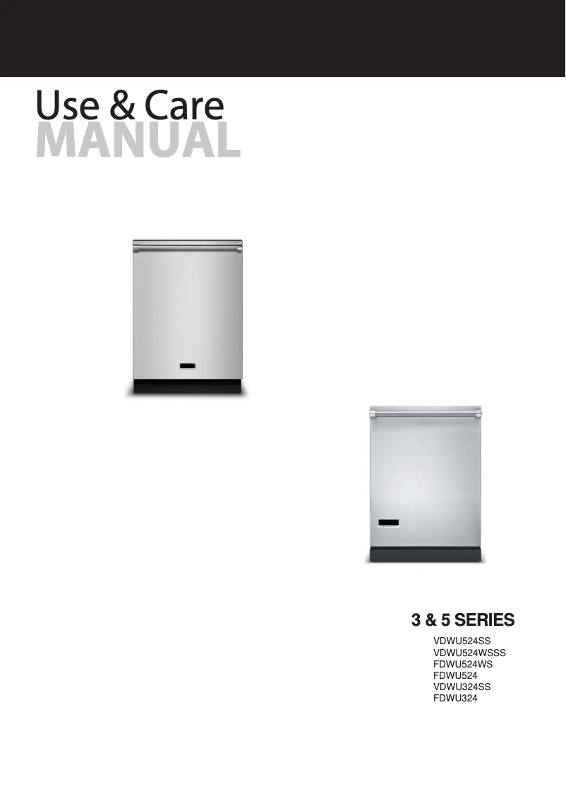 Page 1 de la notice Manuel utilisateur Viking VDWU324SS