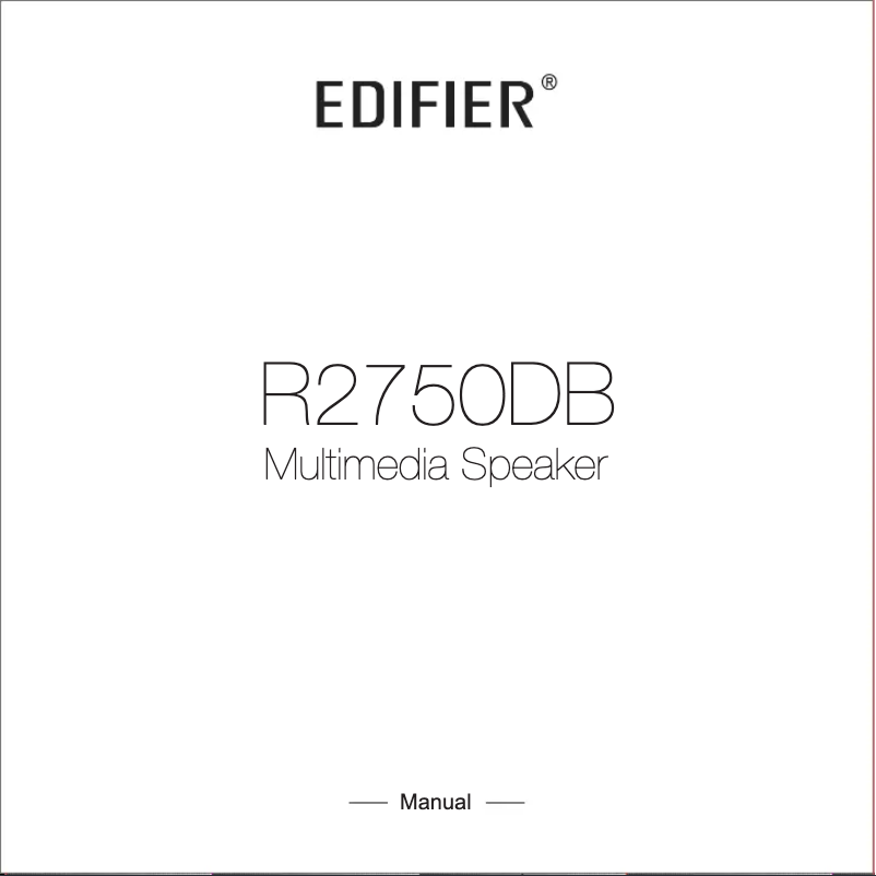 Image de la première page du manuel de l'appareil R2750DB