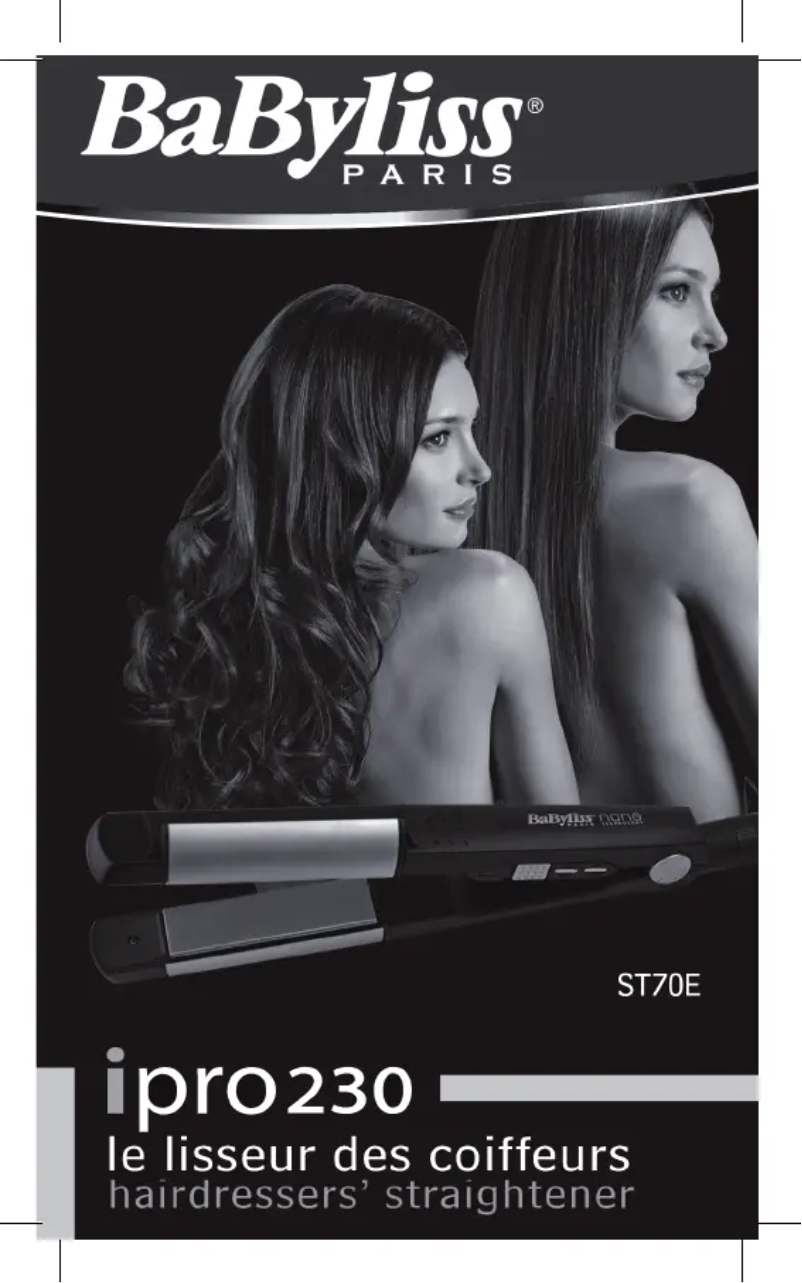 Image de la première page du manuel de l'appareil ST70E ipro 230 iCurl