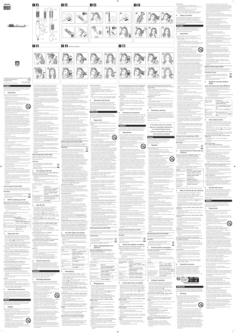 Page n°1 - Manuel utilisateur Philips Essential Care Airstyler HP8660