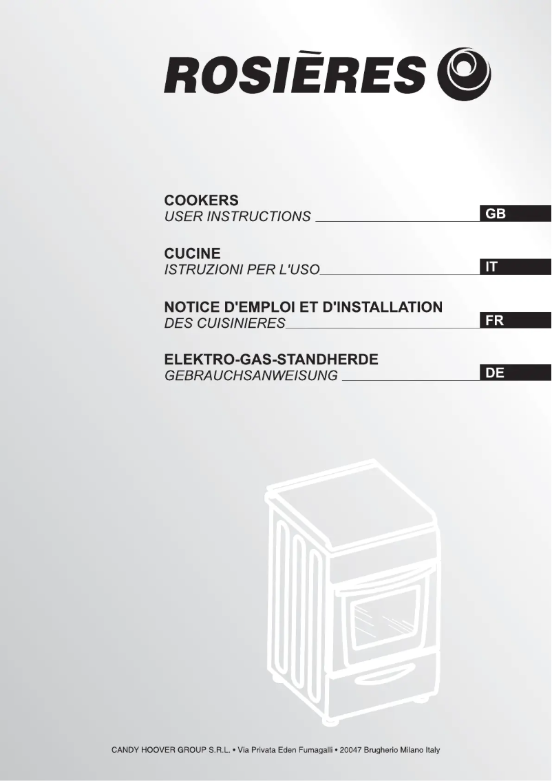 Page n°1 - Manuel utilisateur Rosieres RMC 5311 RB/1