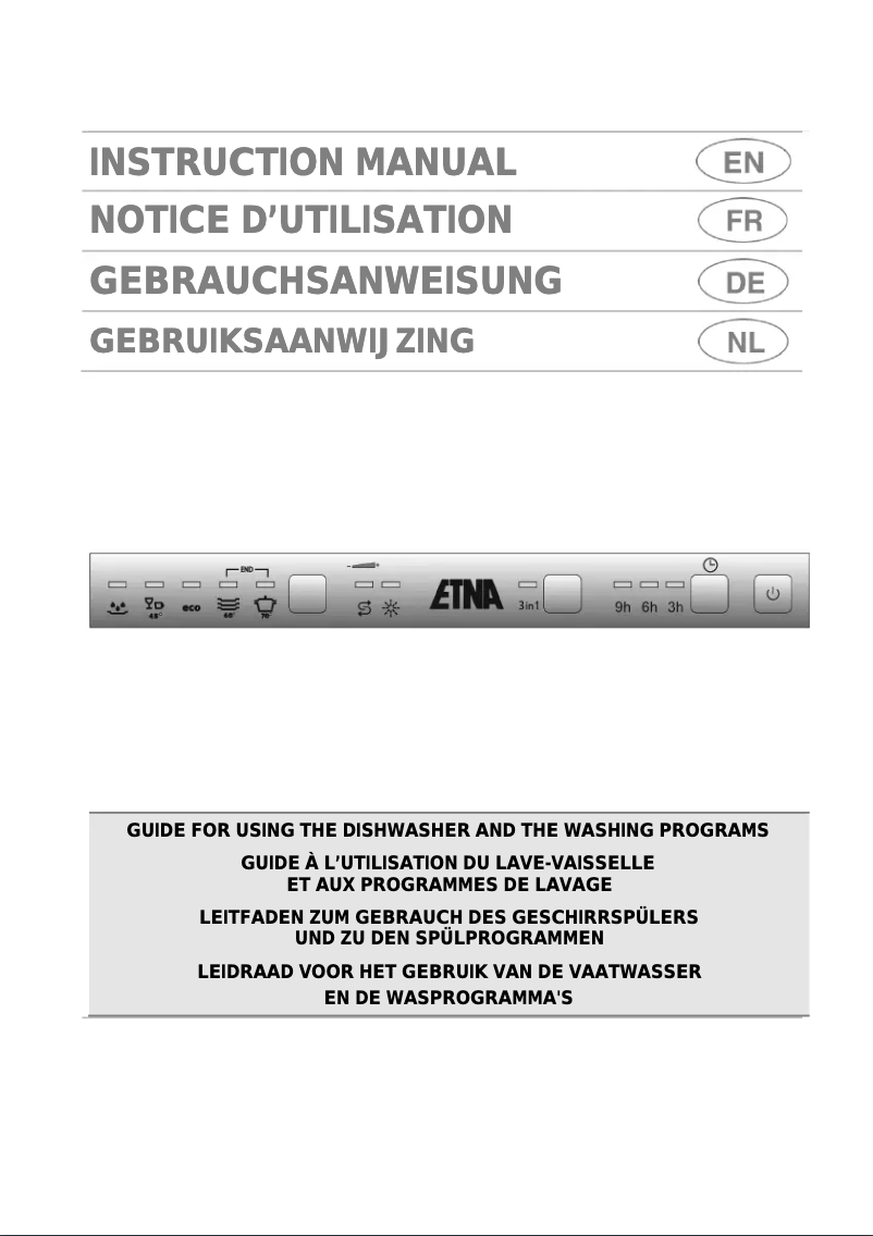 Page 1 de la notice Manuel utilisateur Etna AFI8591ZT