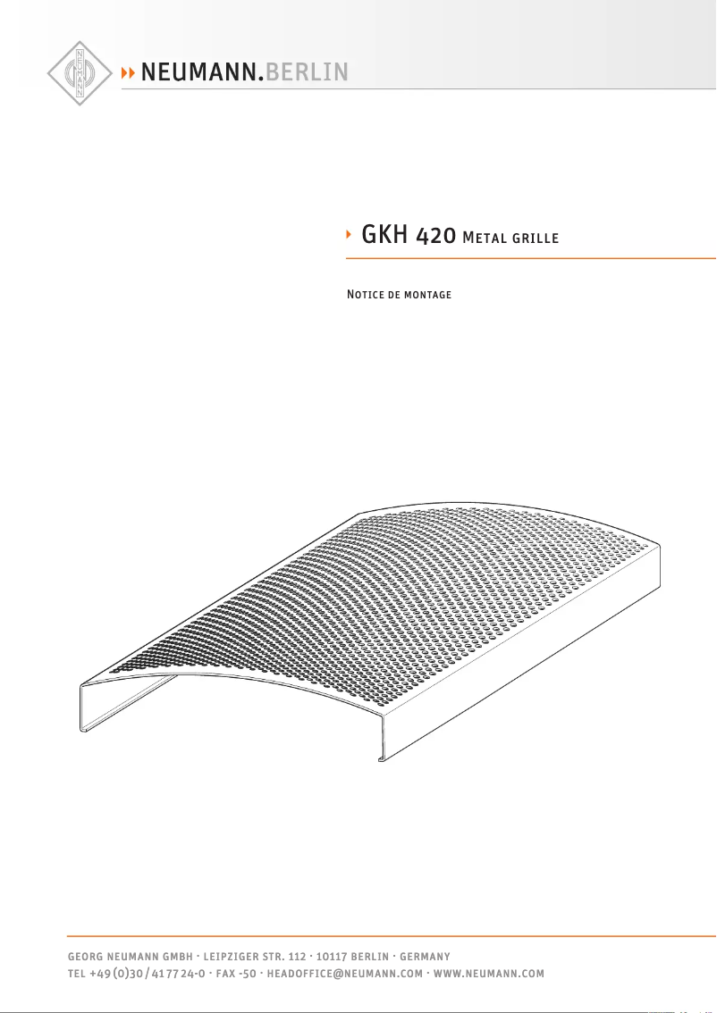 Imagen de la primera página del manual del dispositivo GKH 420