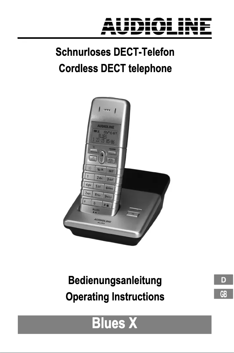 Imagen de la primera página del manual del dispositivo Blues X