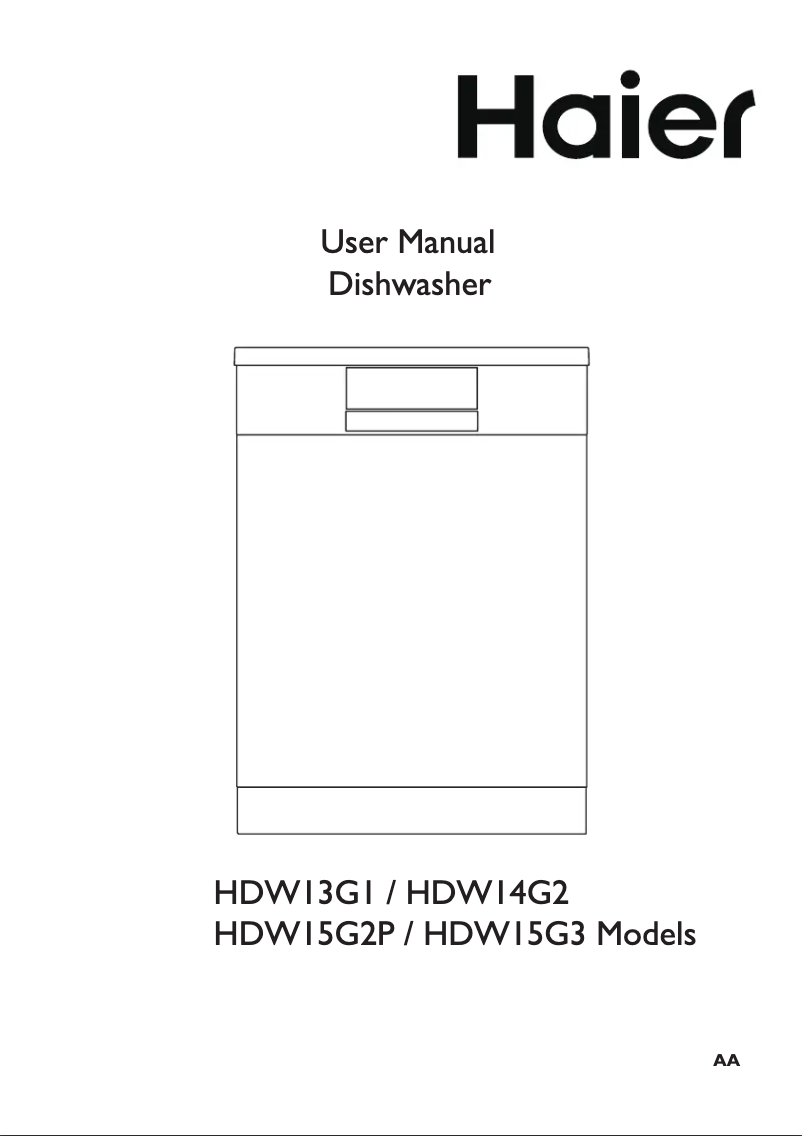 Image de la première page du manuel de l'appareil HDW15G3W