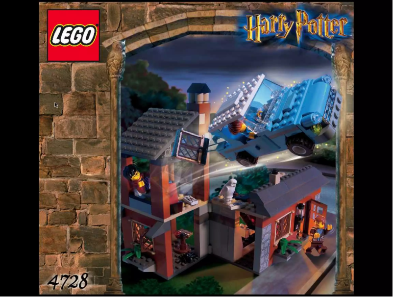 Page 1 de la notice Manuel utilisateur Lego Harry Potter 4728