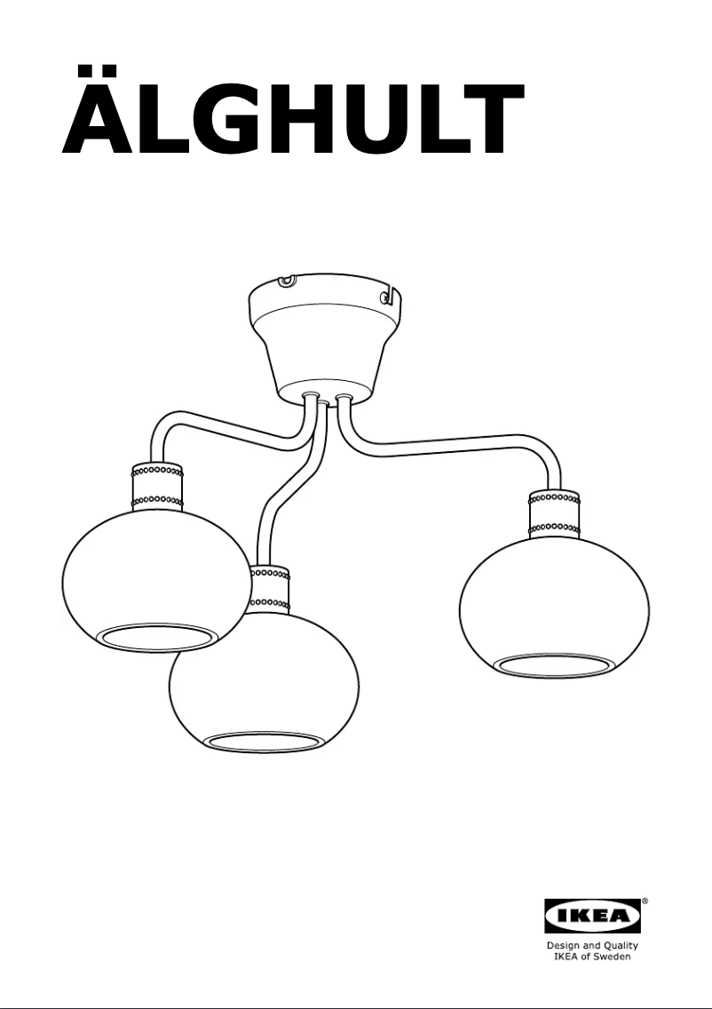 Page 1 de la notice Manuel utilisateur Ikea ALGHULT