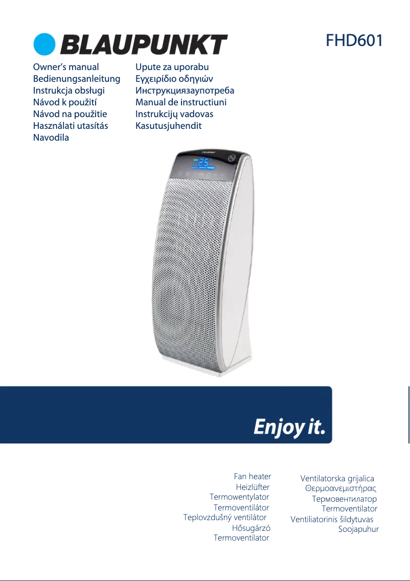 Image de la première page du manuel de l'appareil FHD601