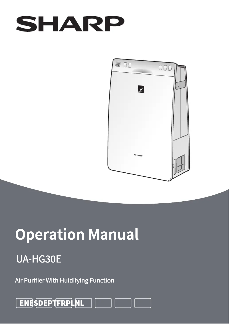 Page n°1 - Manuel utilisateur Sharp UA-HG30E