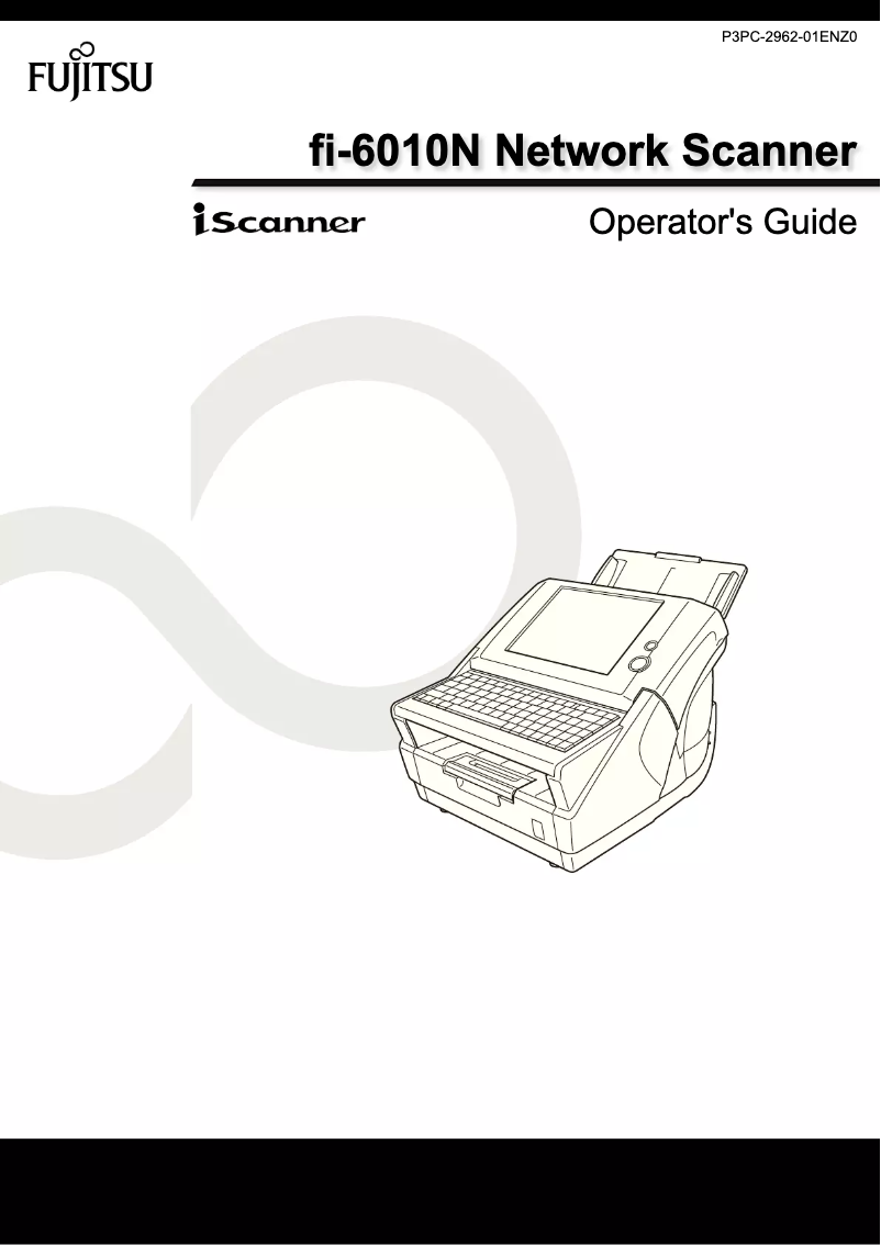 Image de la première page du manuel de l'appareil fi-6010N
